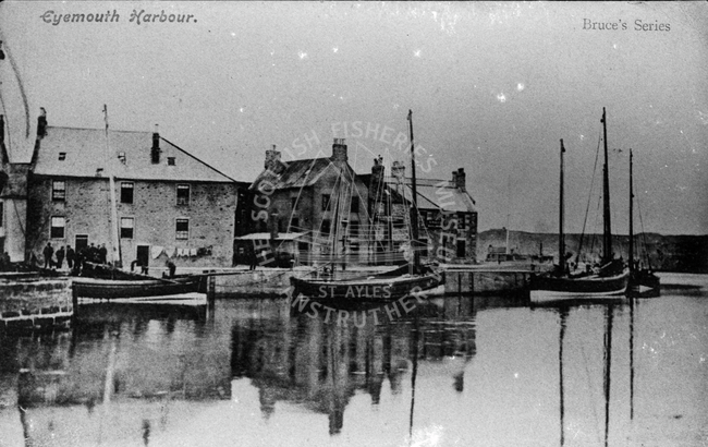 Postcard of 'Eyemouth Harbour', c.1900.
