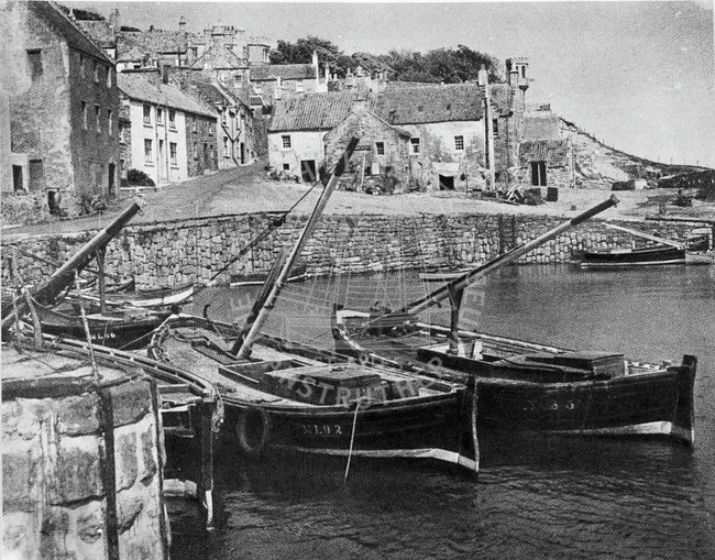 Boats in harbour, Crail.
