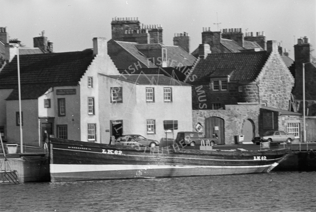 'Research', LK62, in harbour in front of Scottish