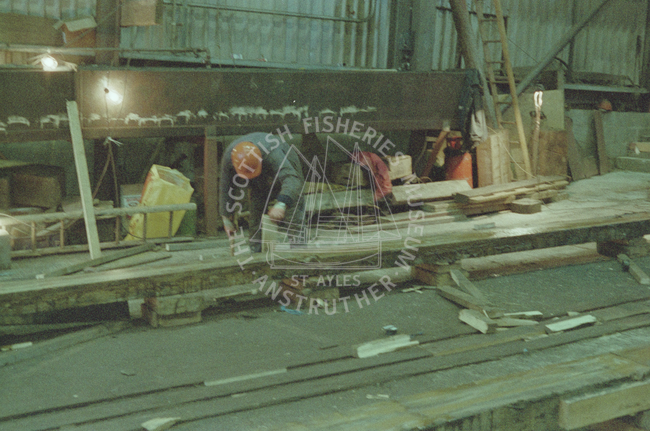 Men Working in Miller's Boat Yard