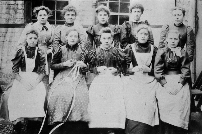 Portrait of group of women.