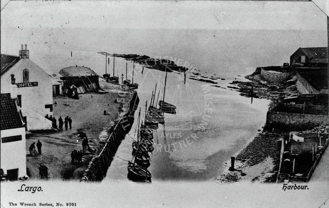 Postcard of 'Largo Harbour'