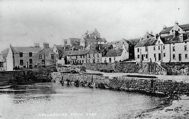 Postcard entitled 'Cellardyke from the East'.