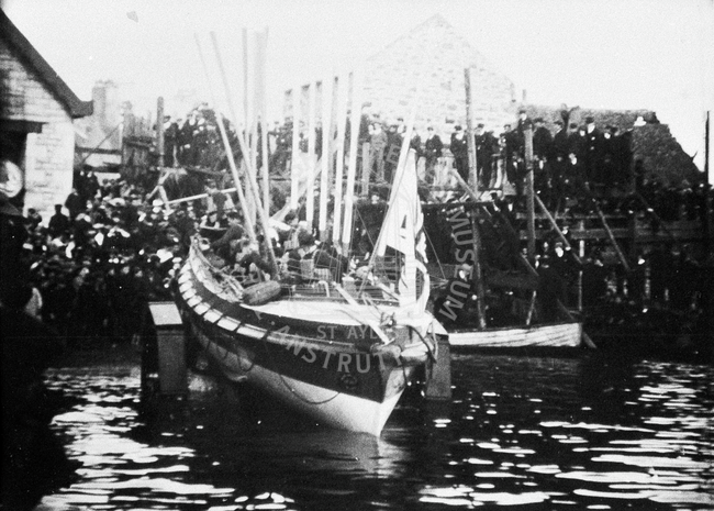 Launch of lifeboat