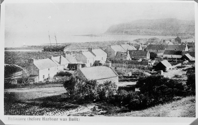 Postcard entitled 'Balintore (before the harbour