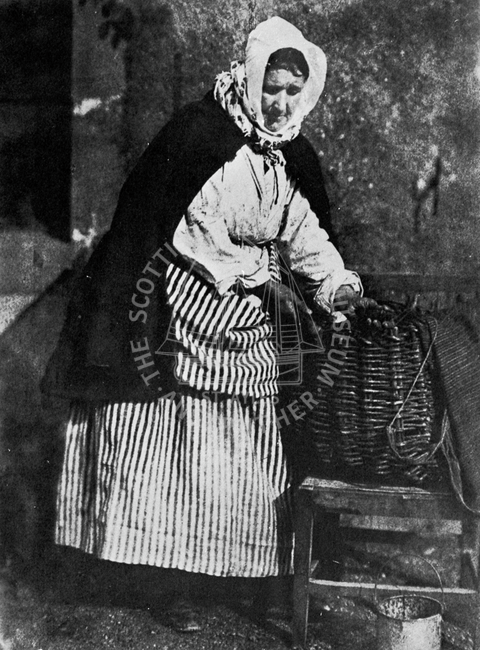Fishwife and basket