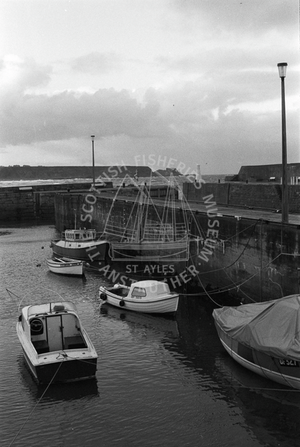 Boats in harbour, Cullen, 1985.