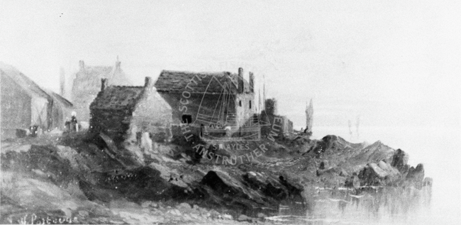 Buildings in Cockenzie, c.1880. 