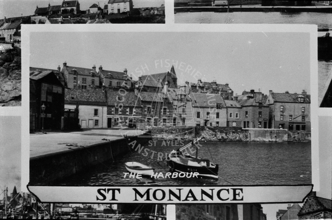 Postcard entitled 'The Harbour, St Monance'