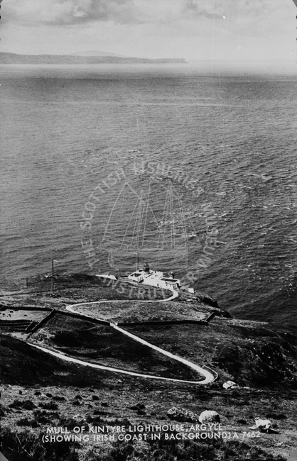 Postcard entitled 'Mull of Kintyre Lighthouse
