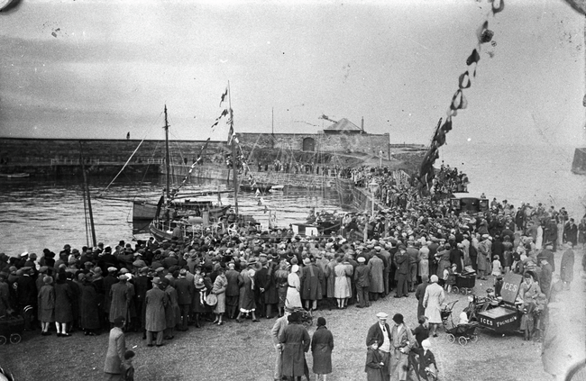 Lifeboat naming ceremony, Dunbar, August 1931.