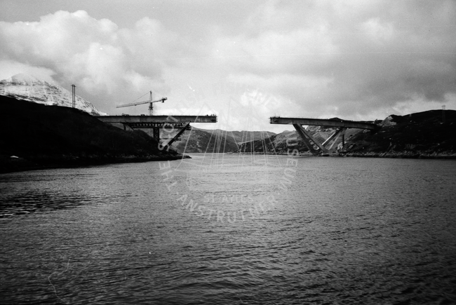 The new Kylesku bridge under construction