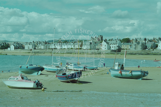 Boats on Elie beach