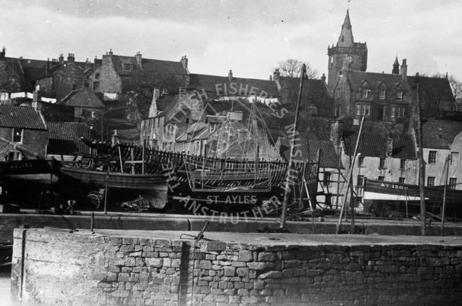 Boat building, Pittenweem, 1895.