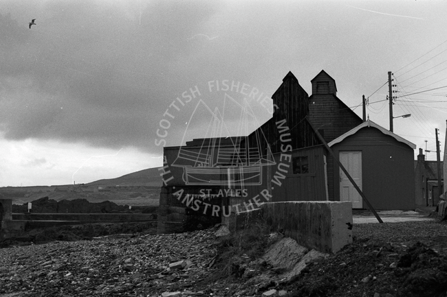 Drying sheds or smoking kilns, Sandend, 1985.