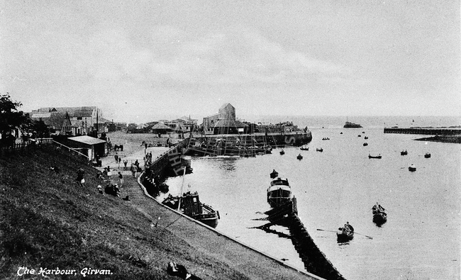 Postcard entitled 'The Harbour, Girvan', Girvan.