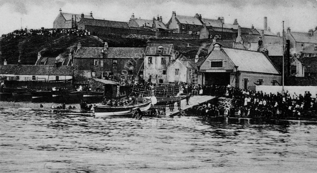 Launch of 'Isabella', Buckhaven, 1900-1932.