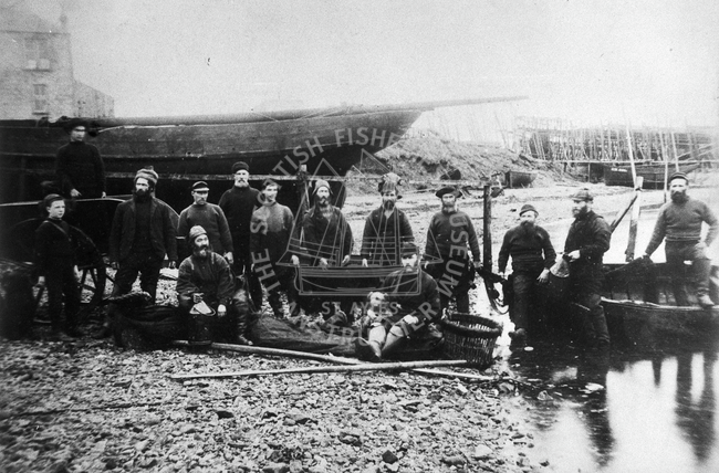 Crew of 'Fairy Land', Campbeltown, c.1880.