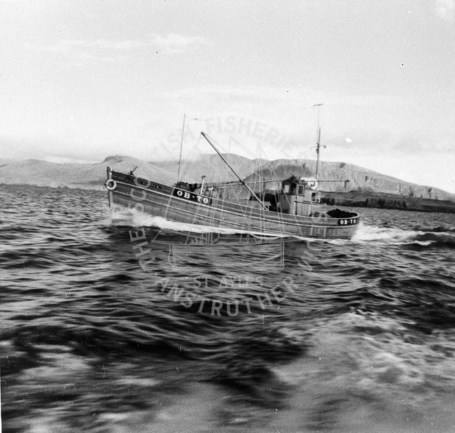 'Mary Manson', OB70, at sea, c.1964.