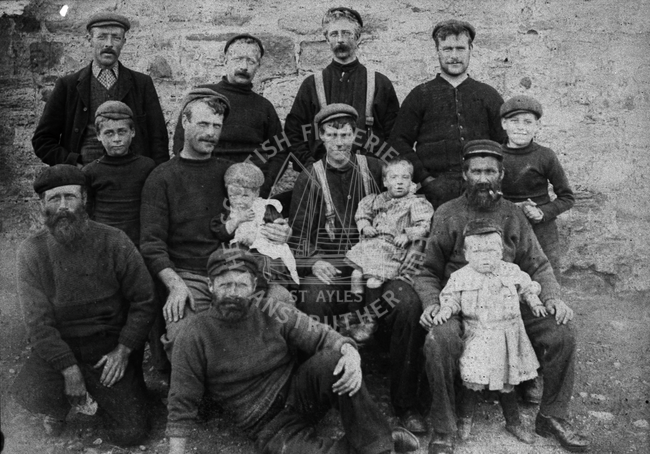 Group photo of fishermen, Cove, c.1900.