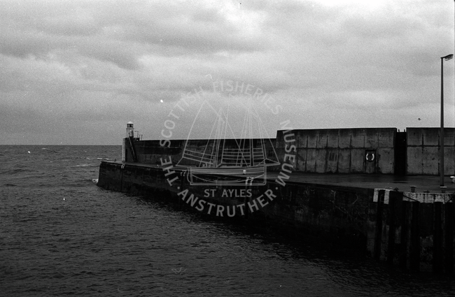 Harbour entrance at Whitehills, 1985.