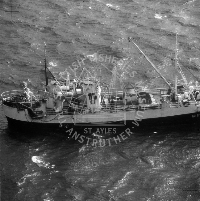 GU519 at sea, September 1982.