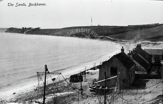 Postcard entitled 'The Sands, Buckhaven'.