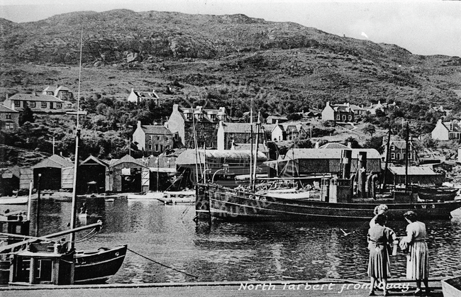 Postcard entitled 'North Tarbert from Quay'