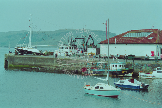 'Ajax', INS168 at north pier, Oban, June 2001.