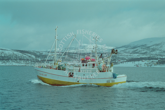 Boat N45 UR near Tromso, Norway, March 1999. 