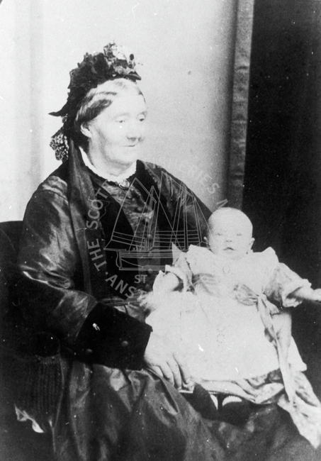 Portrait of Catherine Gay Heugh and child.