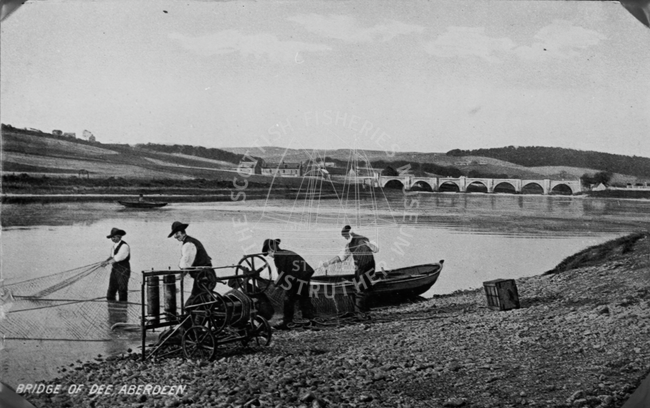 Postcard entitled 'Bridge of Dee', Aberdeen'