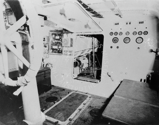 Interior view of lifeboat 'The Doctors'