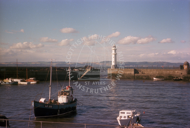 Boats in the harbour, Newhaven, 1979