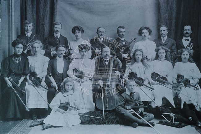Concert party photo, 1908