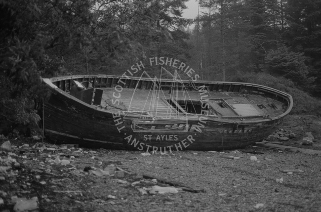 Abandoned boat hull