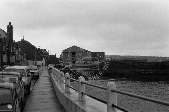 Boatbuilding yard, Macduff, 1985.