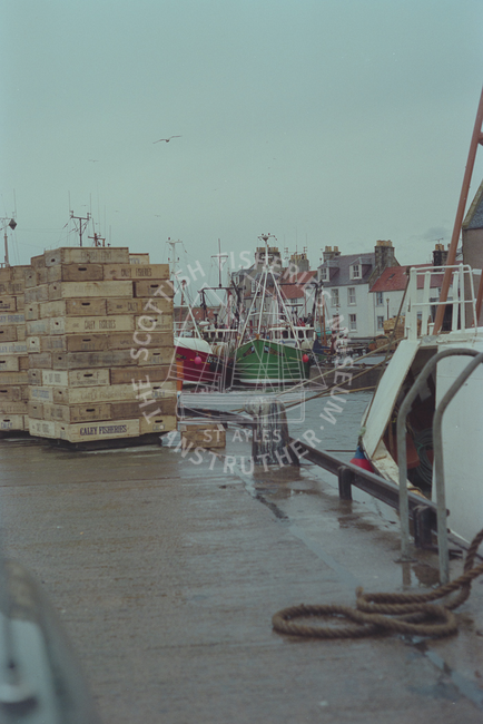Fish boxes in Pittenweem harbour