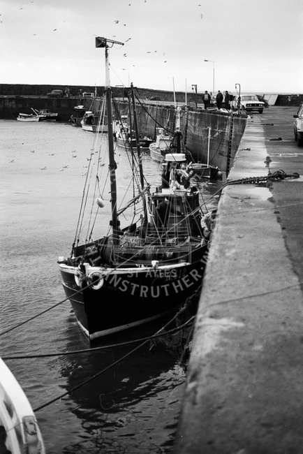 Anstruther Harbour, Winter 1984.