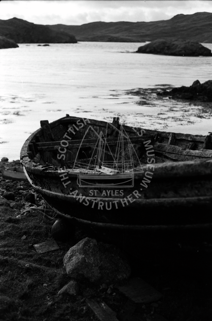 Beached Sixern, Vemmentry, Shetland. 1984.