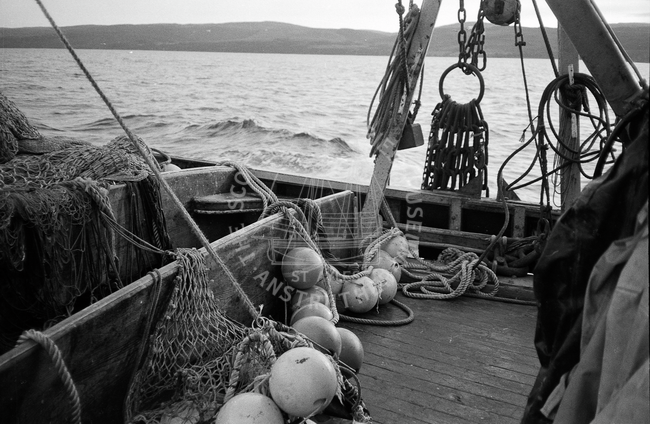 Pair trawling for herring, Campbeltown, July 1984.