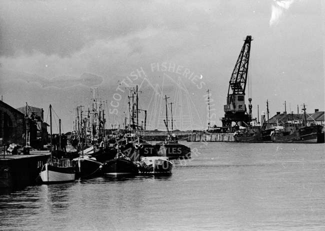 Boats in Ayr Harbour, 1960s.