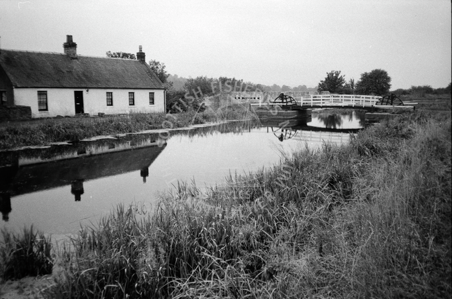 Bowling on the Forth and Clyde canal, 1984.