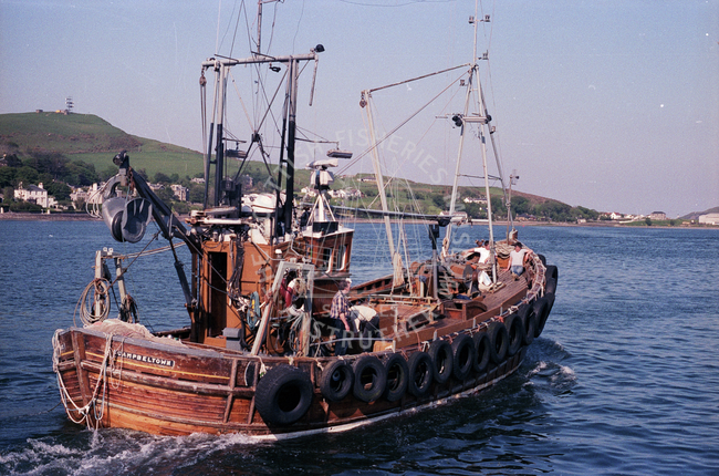 'Alliance', CN187, at sea, Campbeltown, 1986.