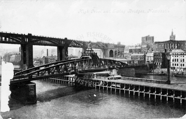 High level and swing bridges, Newcastle