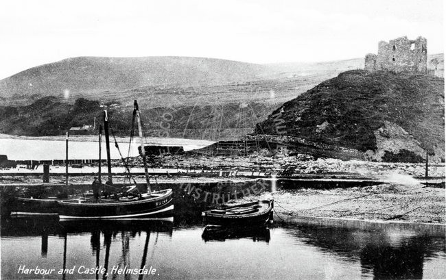 Harbour and Castle, Helmsdale.