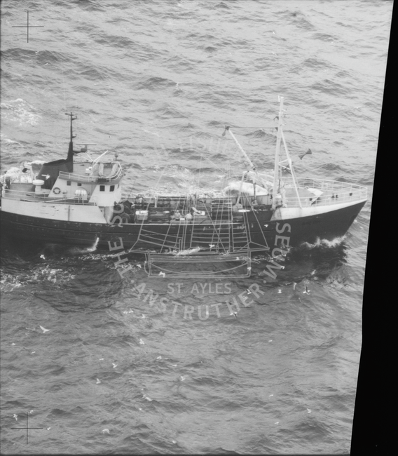 Foreign trawler at sea