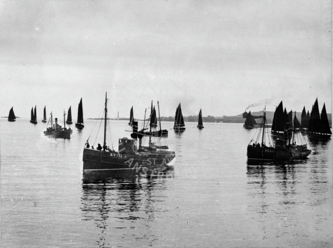 A fleet of fishing boats