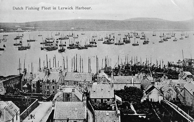 Dutch fishing fleet in Lerwick harbour